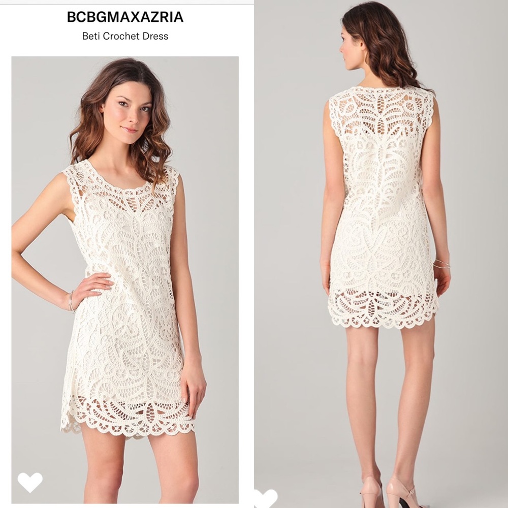 BCBGMaxAzria Beti Crochet dress